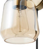 1-light bedroom light brass mounted light metal wall light