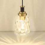 2 pack hanging light black & gold hallway light  glass metal pendant light