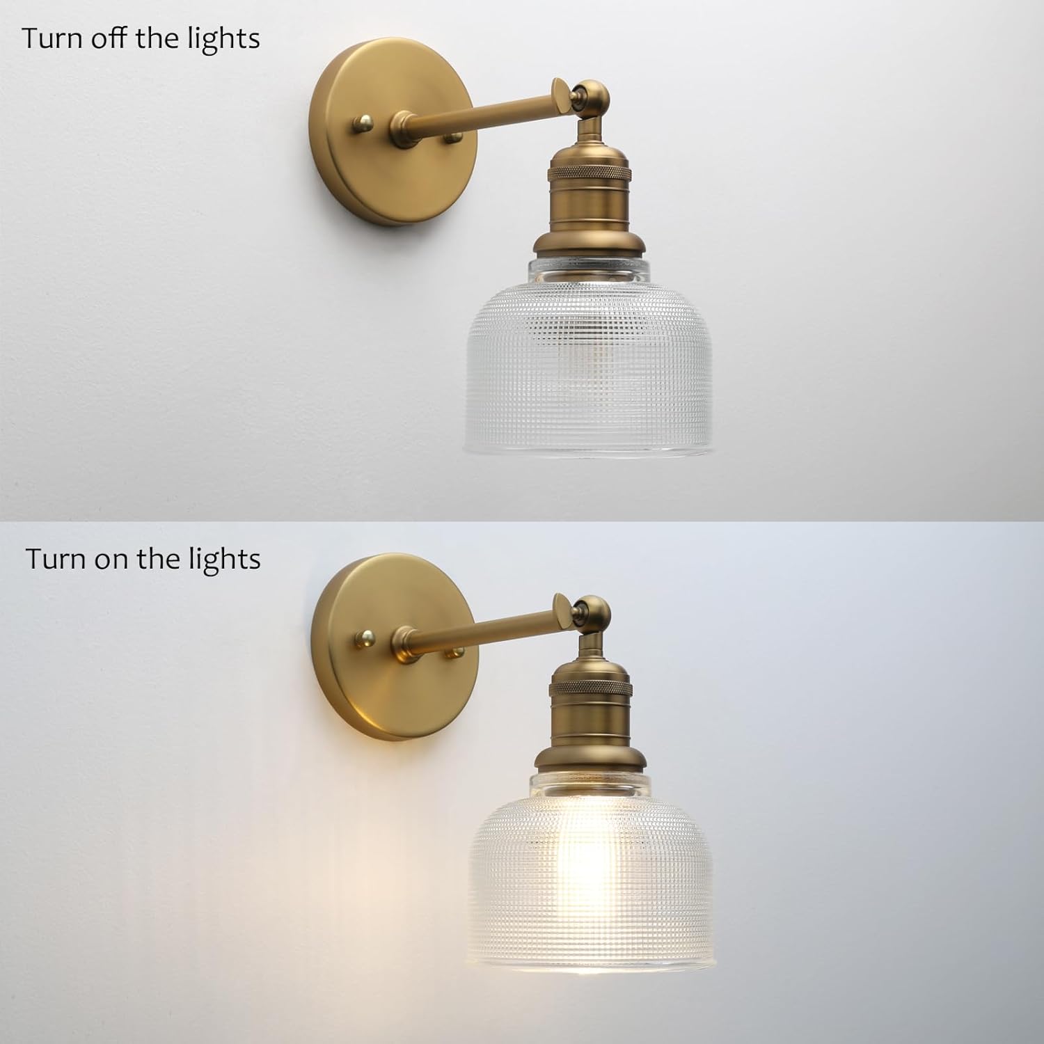 1-light vanity light antique mounted light glass & metal wall light