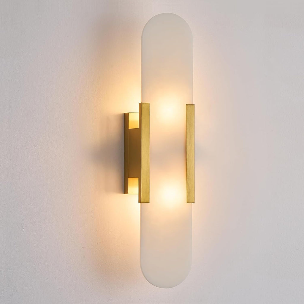 Led bedroom light gold vanity light metal wall light