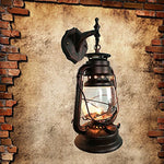 Vintage industrial glass wall lantern home wall sconce