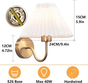 Sets of 2 fixtures light gold wall light metal, acrylic vanity light