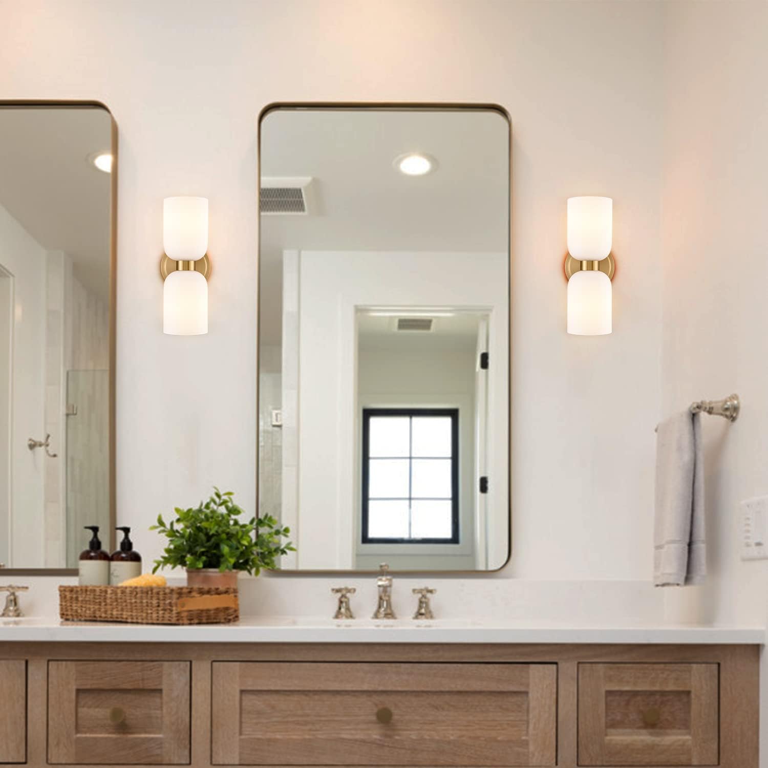 2-light kitchen light gold bathroom light metal wall light