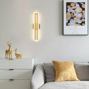 24 Inch Wall Light Gold mounted light Plastic, Metal bathroom light