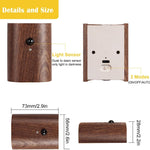 Led stairs night light walnut wall lights plastic motion sensor light
