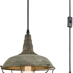 Farmhouse plug in pendant light rustic island lighting