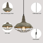 Farmhouse plug in pendant light rustic island lighting