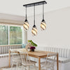 3 light kitchen island light black pendant light glass, metal chandelier light