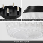 4 led bulbs ceiling light milk white hallway light glass, metal bedroom light