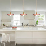 Sunflower pendant light purple hanging light glass bedroom light