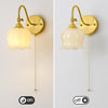 Set of two bathroom light white bedroom light resin wall light