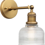 1-light wall light antique hallway light glass & metal vanity light