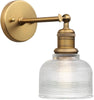 1-light wall light antique hallway light glass & metal vanity light