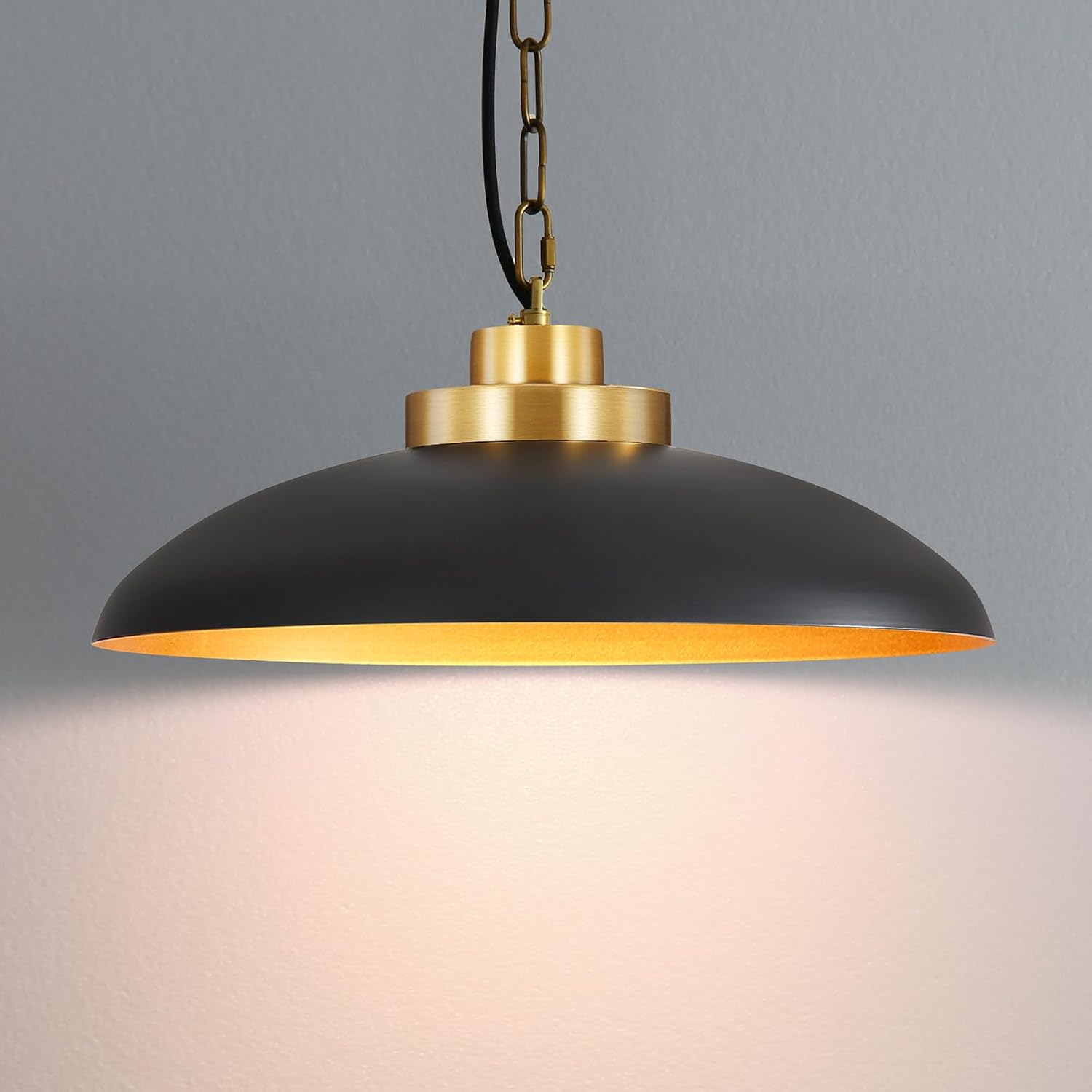 Farmhouse pendant light black and gold dining rooms light metal living rooms light