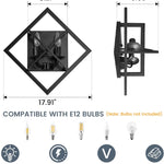 2-light wall light black stairwell light iron hallway light