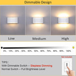 LED bedroom light white living room light aluminum wall light