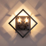 2-light wall light black stairwell light iron hallway light