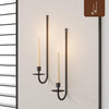 Set of 2 wall mount light black candle light iron hanging light