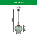 2 Light bulbs light green  kitchen lights aluminum, glass, iron, metal pendant light