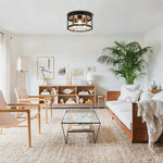 3 Light fixture lights black ceiling lighting wood kitchen ceiling lamps