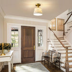 E14 base bulb light gold light fixture metal ceiling light