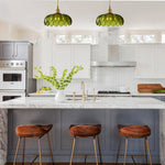 10 INCH kitchen lighting green pendant light glass pendant light