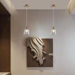 5.9 Inch hanging light gold hanging light fixtures glass, metal pendant lights