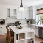 1  Light hanging light dark bronze pendant light glass, metal island tlight