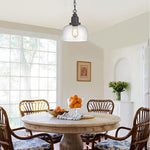 1  Light hanging light dark bronze pendant light glass, metal island tlight