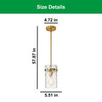 1  Pack dining room light gold pendant light glass, metal island lights