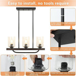 3 light rust chandelier flush mount ceiling hanging light fixture vintage glass pendant light