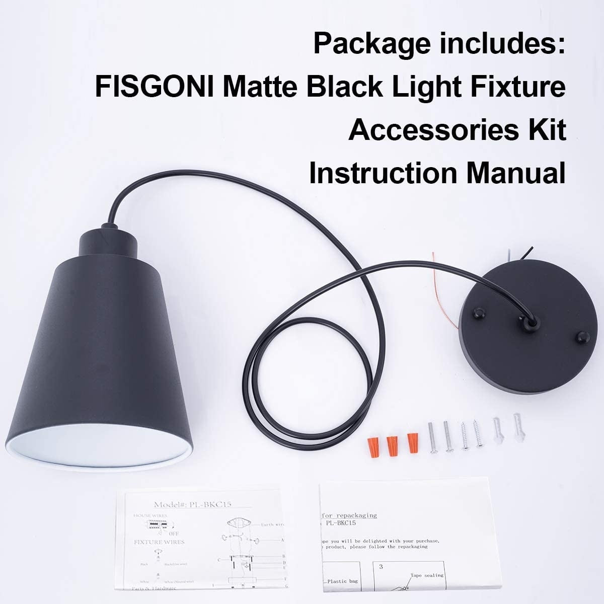 Black kitchen pendant light island modern