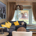 Farmhouse pendant light wood hanging light ceiling chandelier industrial ceiling light fixture