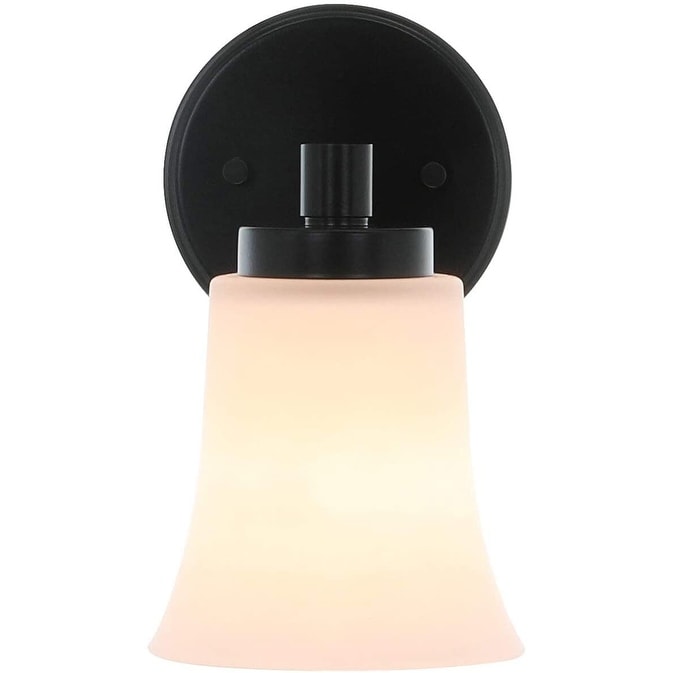 Industrial black wall sconce vintage glass wall lighting fixture