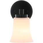 Industrial black wall sconce vintage glass wall lighting fixture