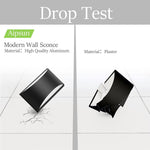 Modern black LED wall sconce indoor wall light fixture 2 pack wall mount lighting