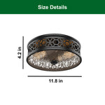 2 Light kitchen light black ceiling light glass  hallway light