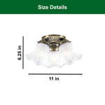 3 Light light fixture bronze ceiling lighting glass indoor light