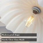 Adjustable pendant light black&gold bedroom light metal floral light