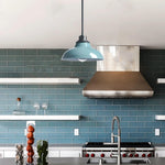 Modern pendant light sea green light fixture  metal bathroom light