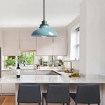 Modern pendant light sea green light fixture  metal bathroom light