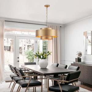 Three round modern pendant light metal kitchen light brass bedroom light