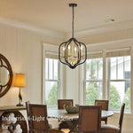 4-light pendant light black and gold kitchen island light metal hanging light