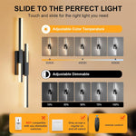 Led vanity light black fixtures light iron, acrylic wall light