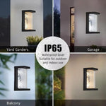 3-color modern porch light black fixtures light aluminum wall lights