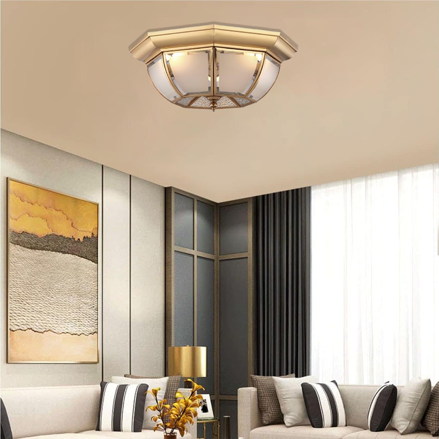 Led porch light brass hallway light modern ceiling light