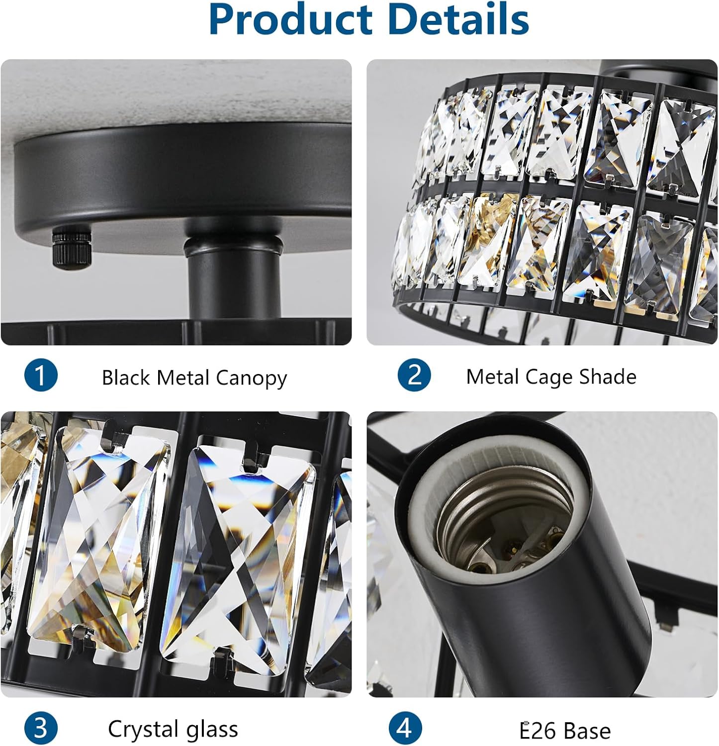 3-light chandelier light black bedroom light metal,crystal kitchen light
