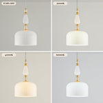 Adjustable pendant lights milk white kitchen island lights metal/glass/ceramics hanging lamp