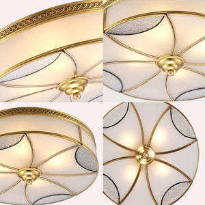 4 lights ceiling light glass fixture light metal bedroom lamp