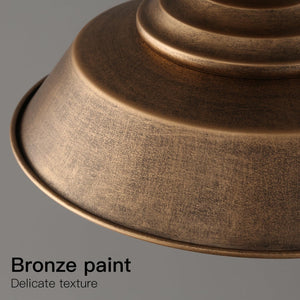 14.2 Inch dome porch light bronze pendant light metal hallway light